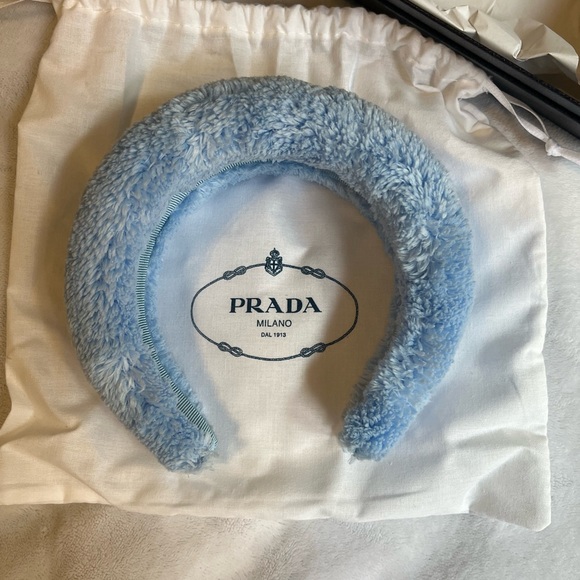 Blue puffy Prada headband - Picture 2 of 5